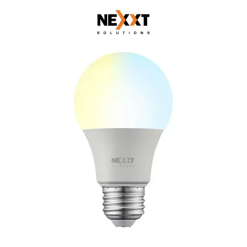 Foco inteligente Nexxt luces multicolor, wi-fi, 9w, tipo de bombilla A19