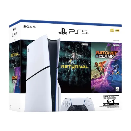 CONSOLA PLAYSTATION 5 SLIM CON LECTOR + RETURNAL+ RATCHET & CLANK BUNDLE