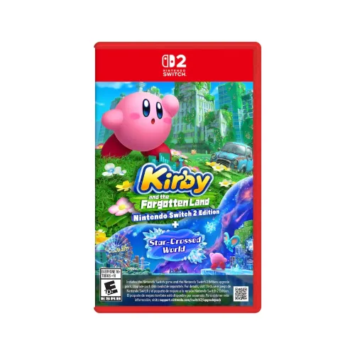 VIDEOJUEGO KIRBY AND THE FORGOTTEN LANDS + STAR CROSSED WORLD SWITCH 2 LATAM